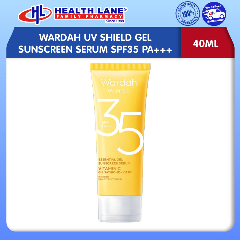 WARDAH UV SHIELD GEL SUNSCREEN SERUM SPF35 PA+++ (40ML)